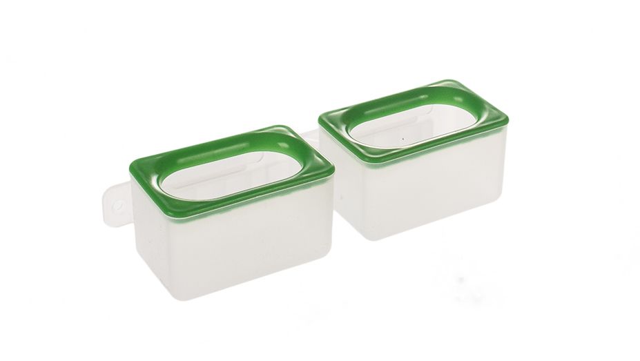 Doppelter Zellennapf mit einer Befestigungsleiste